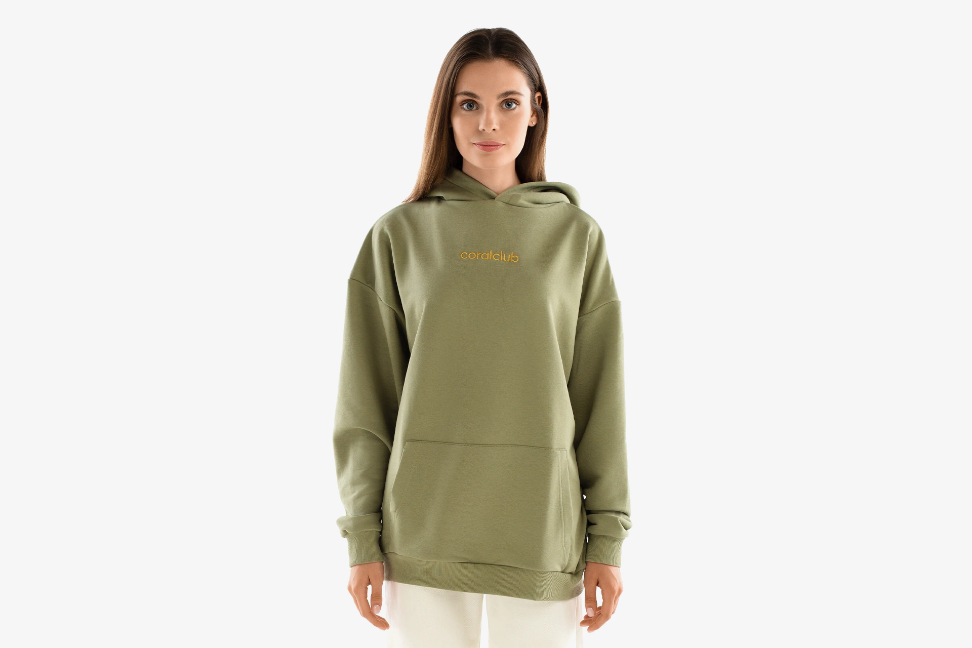 Woman`s hoodie. Longline