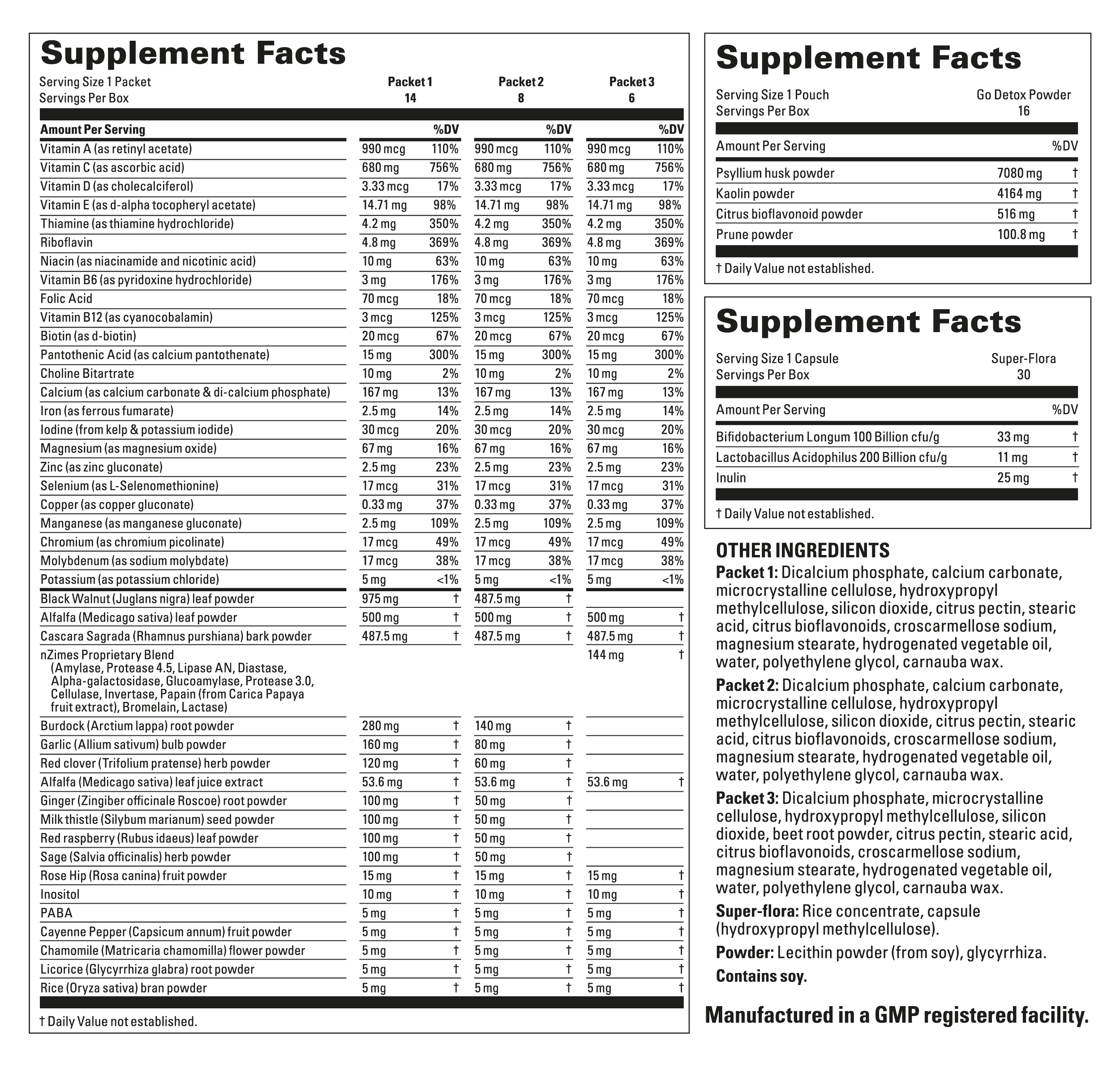 Supplement Label