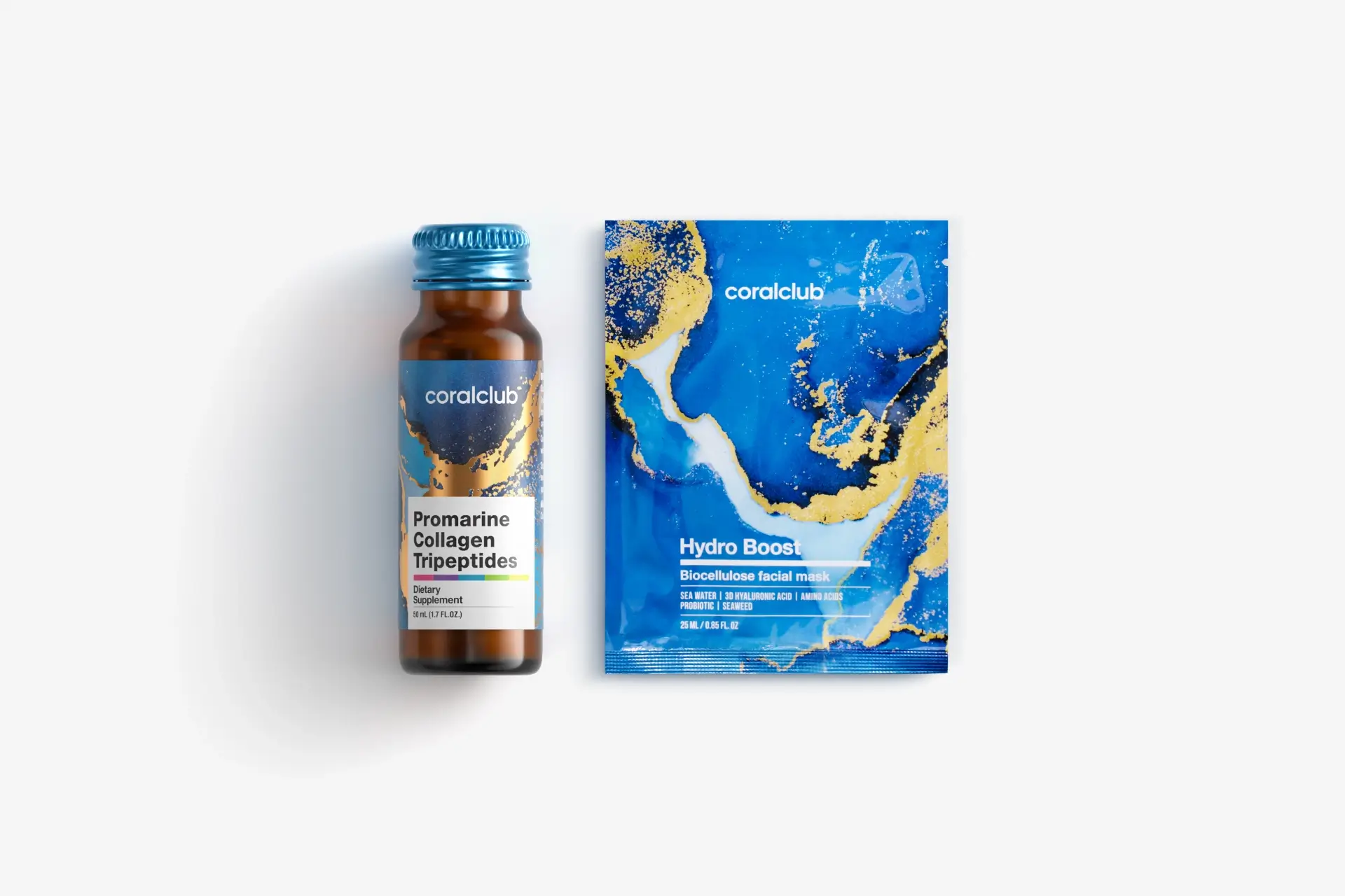 In & Out Mini Set Promarine Collagen Tripeptides (1 vial) + Hydro Boost Facial Mask (1 pcs.)