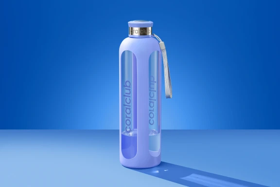 Стеклянная бутылка "ClearWater", Very Peri